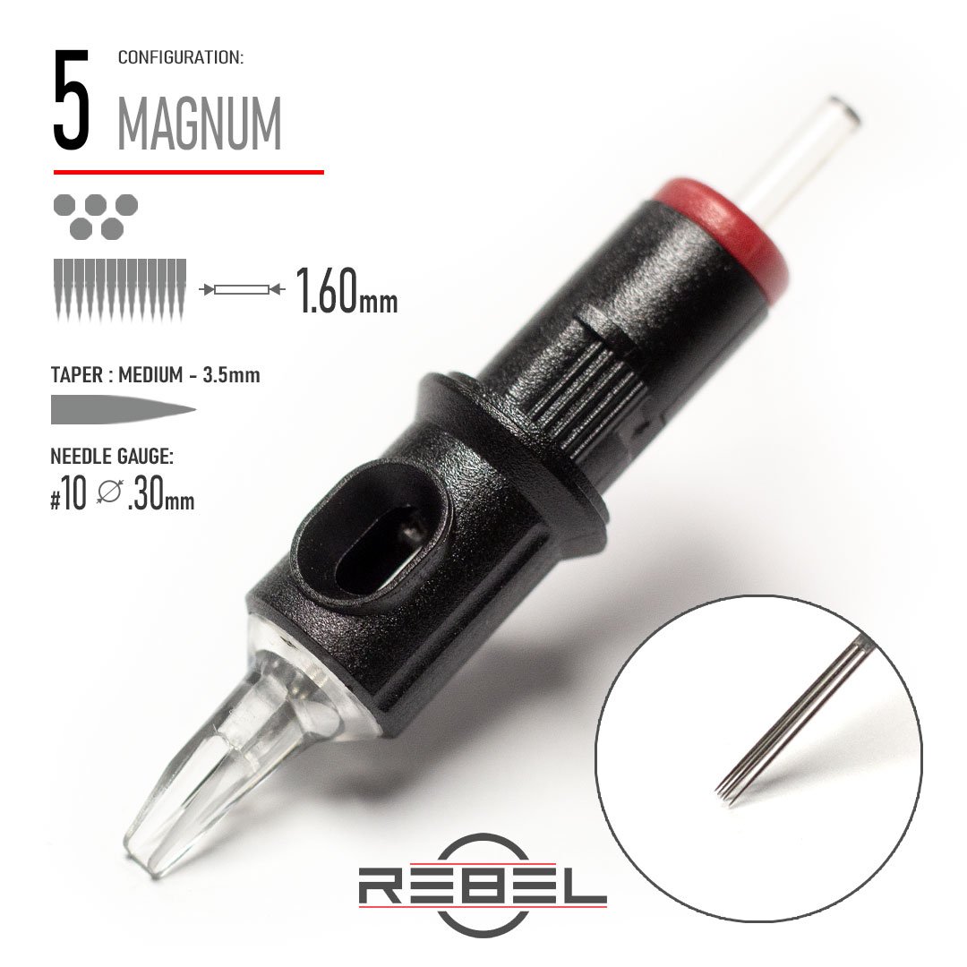 REBEL-Precision Cartridge-MAGNUM-5-Shader Needle