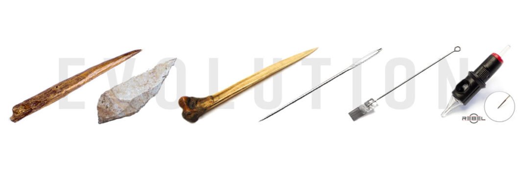 Evolution of tattoo needles from ancient tools to modern REBEL cartridges