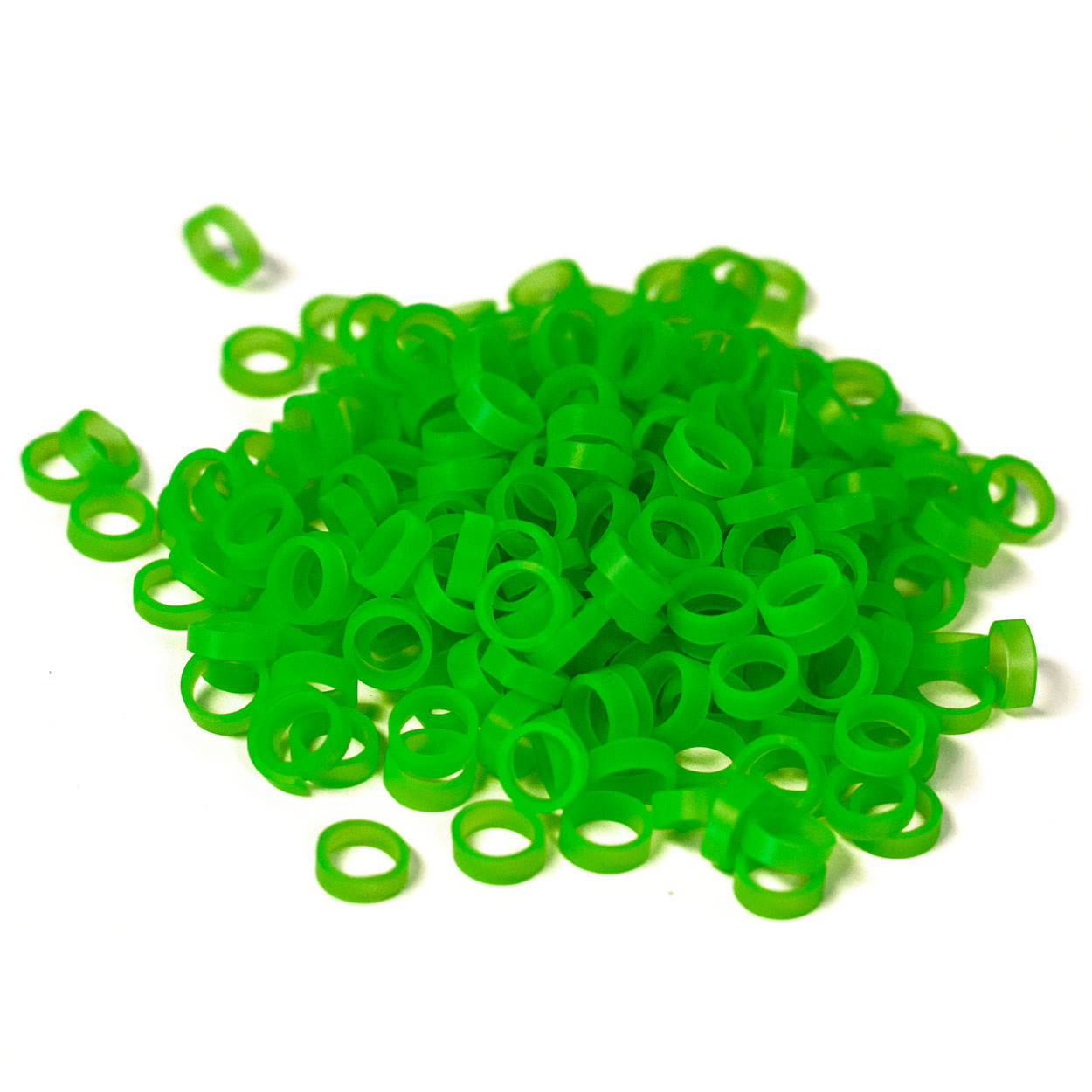 Band of Rebels - elastic GREEN silicon rubber band for tattoo cartridges - REBEL