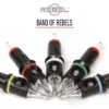 Band of REBELS tattoo cartridge identification bands in multiple colors