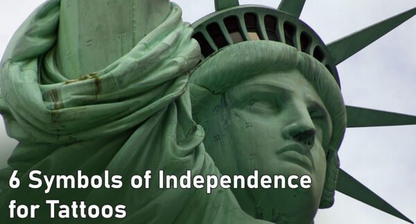Statue of Liberty representing symbols of independence for tattoos