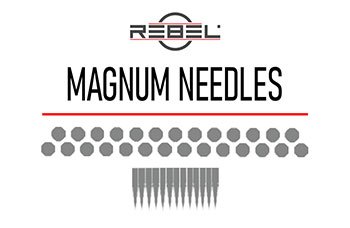 Magnum tattoo needle configuration diagram from REBEL for The Rebellion Reads blog.