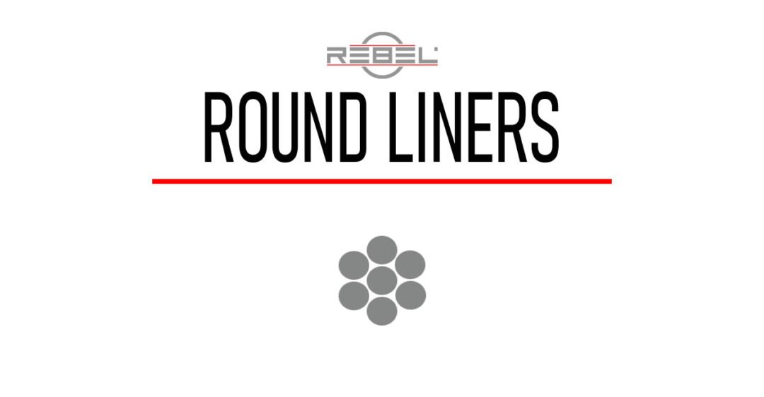 ROUND LINERS tattoo needle type – professional REBEL category image with logo and needle group design