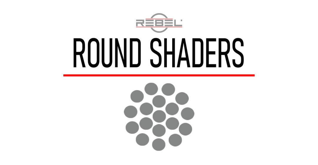 ROUND SHADERS tattoo needle type – professional REBEL category image with logo and shading group design