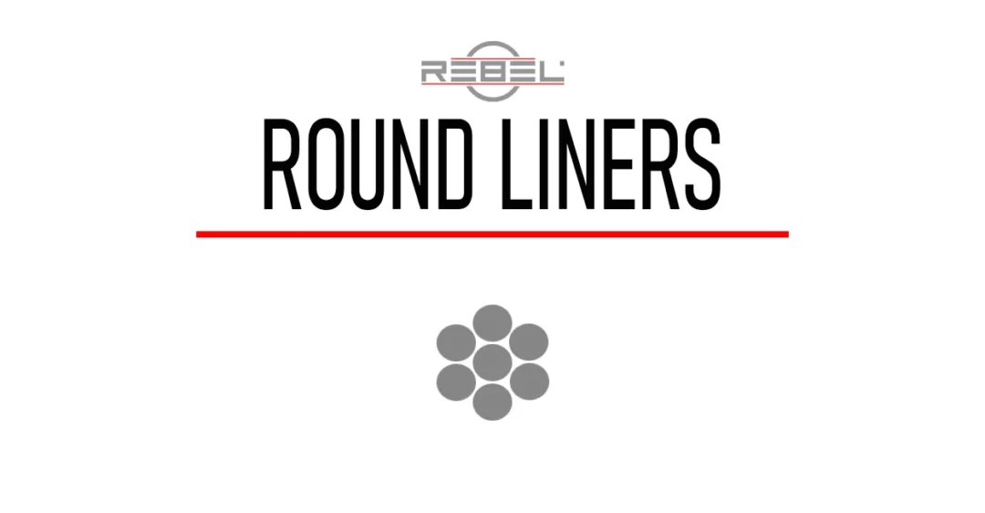 ROUND LINERS tattoo needle type – professional REBEL category image with logo and needle group design