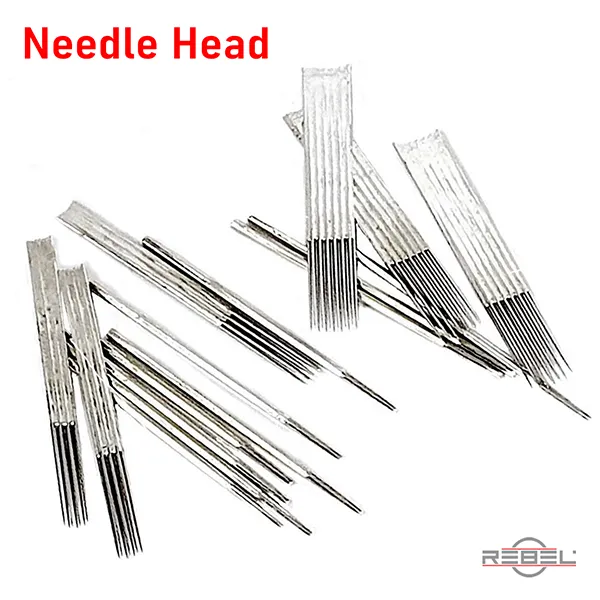 Tattoo needle heads bundled for cartridge assembly