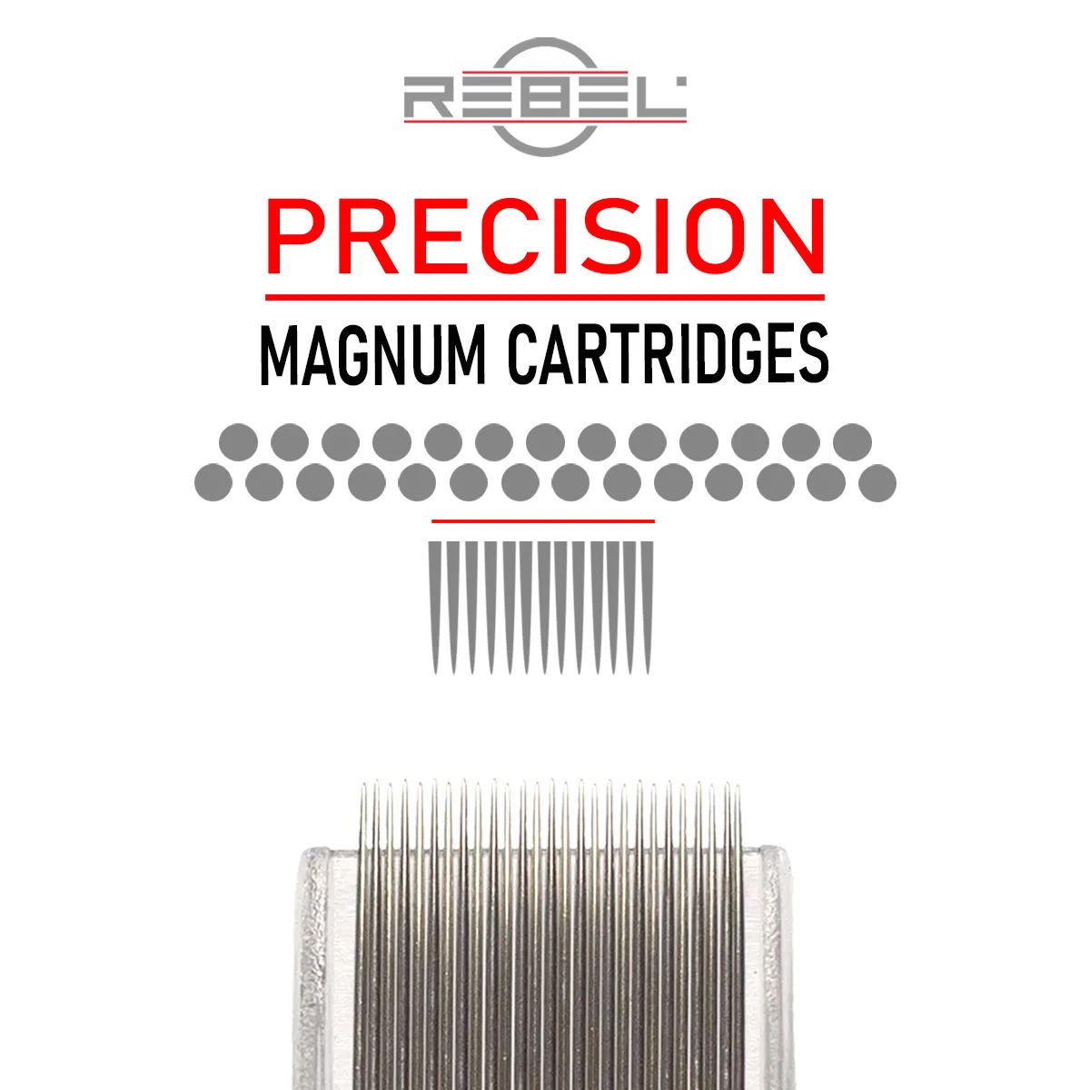REBEL Magnum Tattoo Cartridges – Precision for Solid Fills and Even Saturation