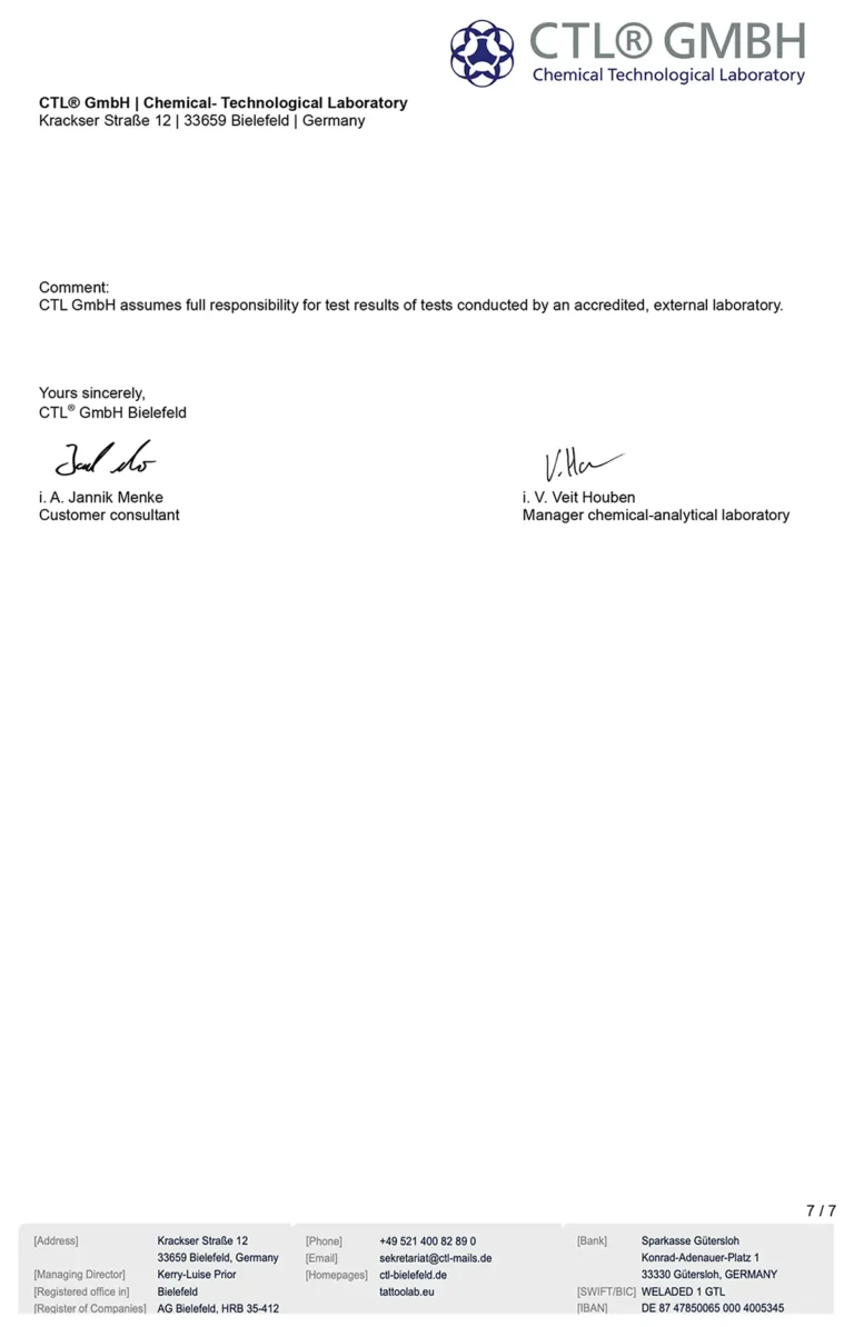 REBEL Black — REACH Compliance Certificate (Page 7)