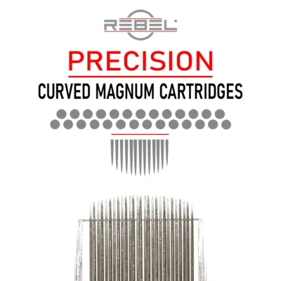REBEL Curved Magnum Tattoo Cartridges – Precision for Soft Transitions and Smooth Gradients