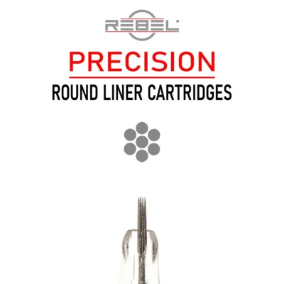 REBEL Round Liner Tattoo Cartridges – Precision for Crisp Outlines and Fine Detail