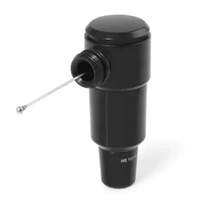 Cheyenne Hawk cartridge module with exposed pushrod and ball-tip drive mechanism — black anodized housing with threaded cartridge port