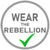 REBEL Tattoo Apparel badge wear the rebellion for artists and collectors