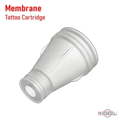 Isolated tattoo cartridge silicone membrane component for needle retraction and backflow prevention by REBEL